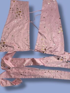 Apricot Boho Women's Open Back Cut Out High Neck Mesh Halter Top